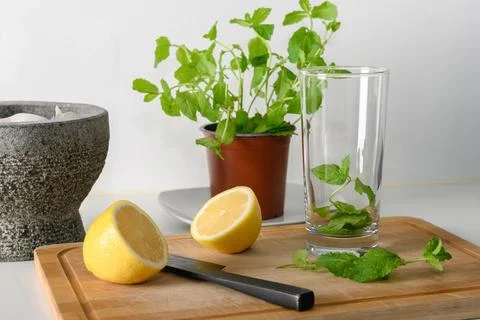 Moroccan mint and lemon Fotos Stock