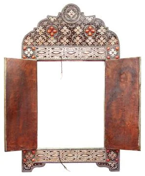 Moroccan mirror frame Stock Photos