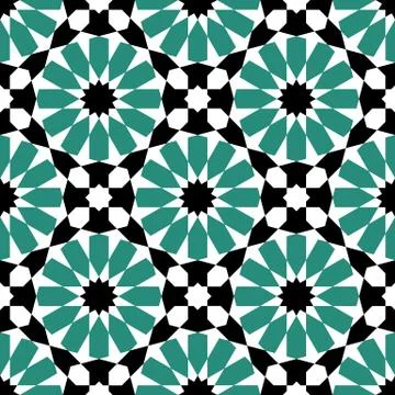Moroccan mosaic seamless Stock Illustration