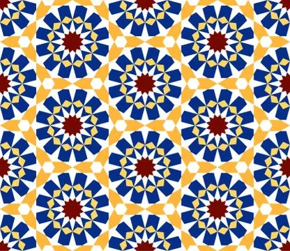 Moroccan mosaic seamless Stock Illustration