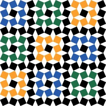 Moroccan mosaic seamless Stock Illustration