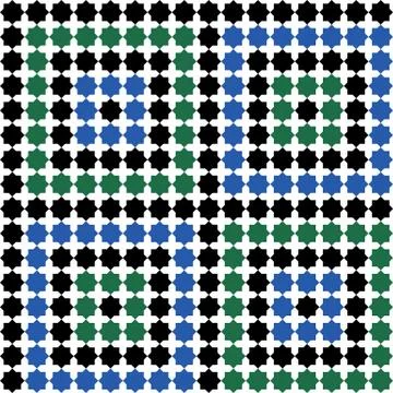 Moroccan mosaic seamless Stock Illustration
