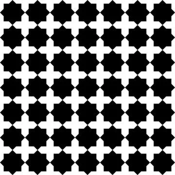 Moroccan mosaic seamless Stock Illustration