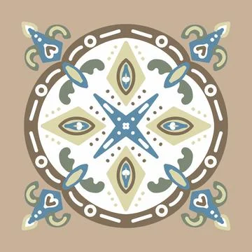 Moroccan mosaic tile, ceramic decoration tile, seamless pattern. Abstract イラスト素材