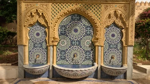 Moroccan mosaic tiles Stock Footage 241538791