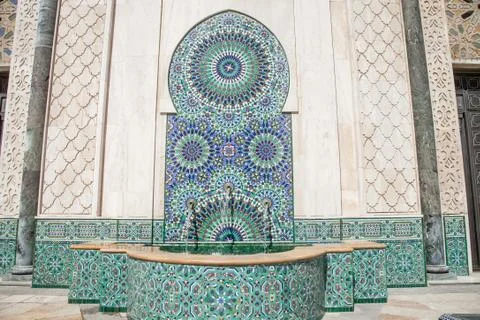 Moroccan mosaic on the wall Stock Photos
