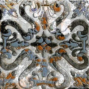 Moroccan pattern ceramic mosaic decoration tile. Stock Photos