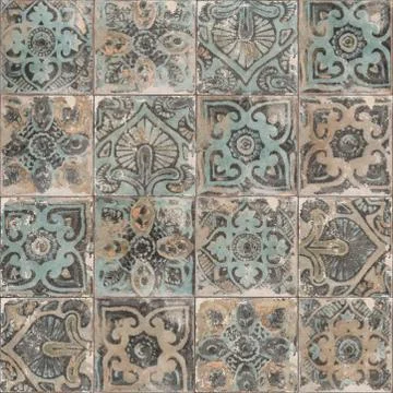 Moroccan pattern decor mosaic traditional tile background. Stock Photos