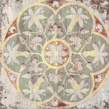 Moroccan pattern mosaic ceramic decoration tile. Stock Photos