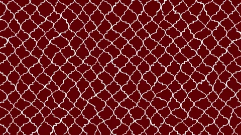 Moroccan Pattern Red Dark Stock Footage 307866608