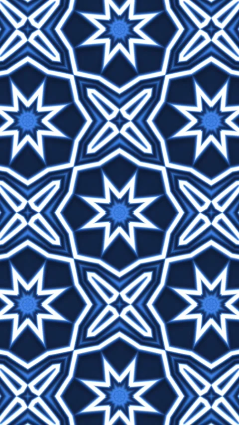 Moroccan pattern seamless loop.Abstract fractal geometric background Stock Footage 333488481