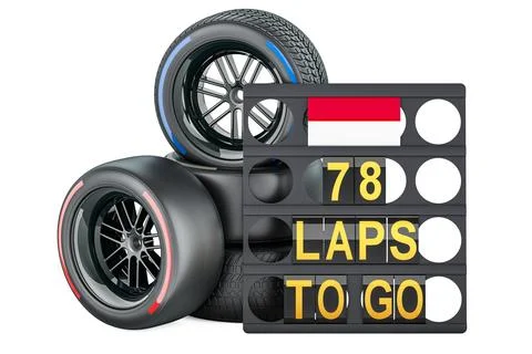 Moroccan racing, pit board with flag of Morocco and racing wheels with diff.. イラスト素材