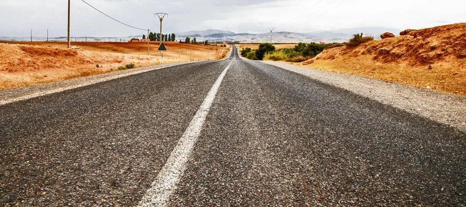 Moroccan road Stock-Fotos