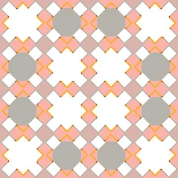 Moroccan seamless pattern, Morocco. Patchwork mosaic with traditional folk ge Stock Illustration