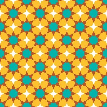 Moroccan seamless pattern, Morocco. Patchwork mosaic traditional folk geometr Stock Illustration