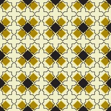 Moroccan seamless pattern, Morocco. Patchwork mosaic with traditional folk ge Stockillustratie