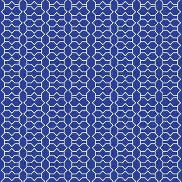Moroccan seamless pattern, Morocco. Patchwork mosaic traditional folk geometr Stock Illustration