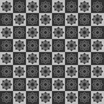 Moroccan seamless pattern, Morocco. Patchwork mosaic traditional folk geometr Stock Illustration