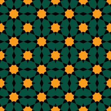 Moroccan seamless pattern, Morocco. Patchwork mosaic traditional folk geometr Stockillustratie