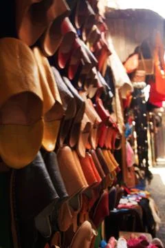 Moroccan shoes Stock Photos