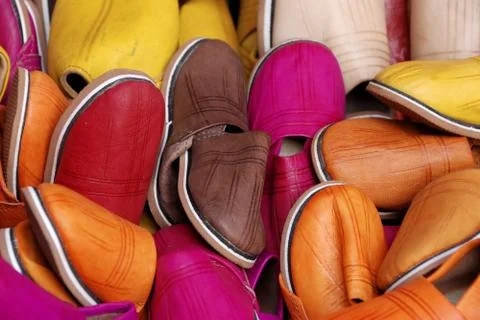 Moroccan shoes Foto stock