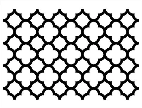 Moroccan silhouette vector art Stock Illustration