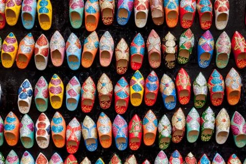 Moroccan slippers Stock Photos