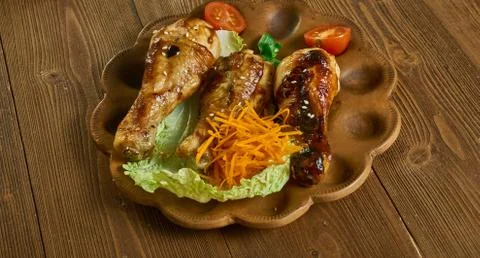 Moroccan Sticky Chicken Fotos de archivo