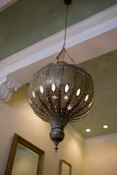 Moroccan Style Ceiling Light Fixture Stock Photos