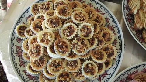 Moroccan sweets Stock Footage 165137944