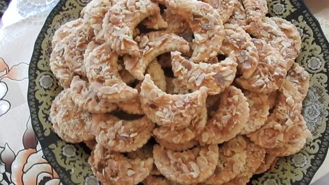 Moroccan sweets 스톡 동영상 165138285