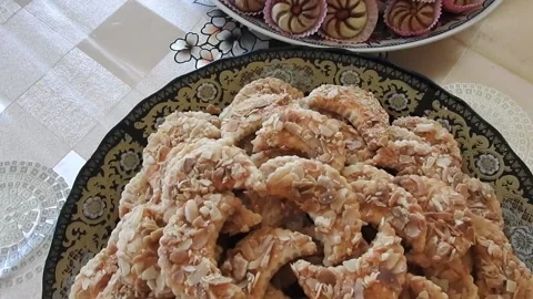 Moroccan sweets 스톡 동영상 165469910