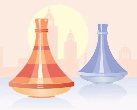 Moroccan tagine Stock Illustration