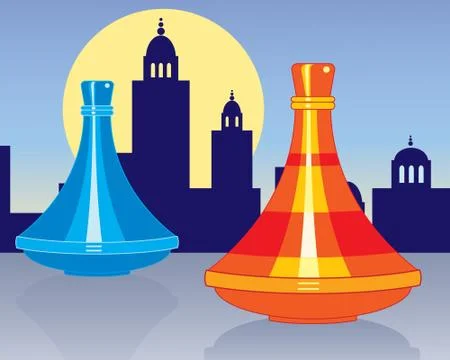 Moroccan tagine Stock Illustration