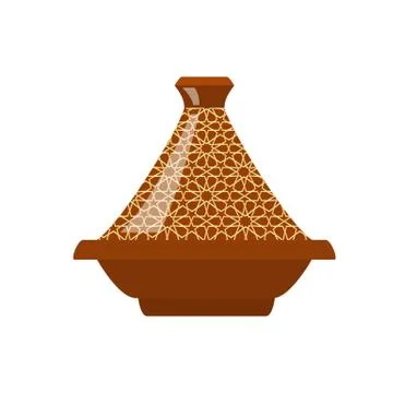 Moroccan tajine isolated Stock Illustration