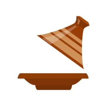 Moroccan tajine isolated Stock Illustration