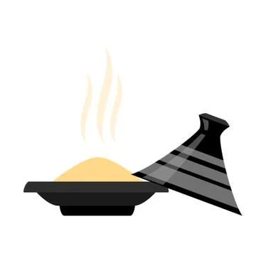 Moroccan tajine isolated Stock Illustration