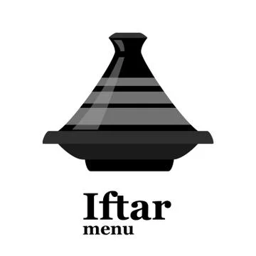 Moroccan tajine isolated Illustrazione stock