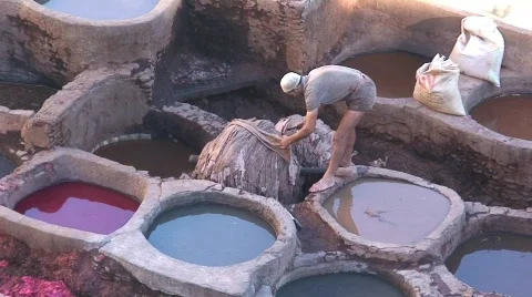 Moroccan Tanneries 動画素材 285923