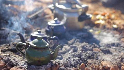 Moroccan tea  Stock Footage 125384816