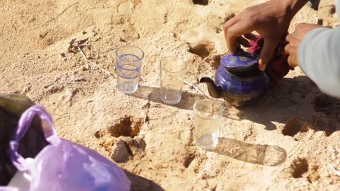 Moroccan tea  Video stock 125420272