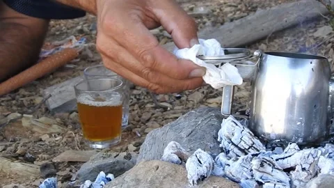 Moroccan tea Stock Footage 165142523