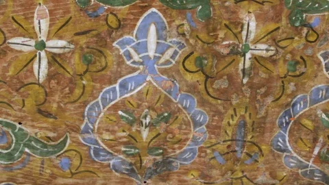 The Moroccan technique of wood drawing Stock Footage 123778475