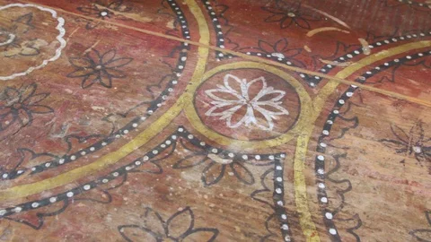 The Moroccan technique of wood drawing Stock Footage 123778537