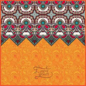 Moroccan template with place for your text Stock Illustration