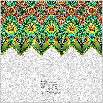 Moroccan template with place for your text Illustrazione stock