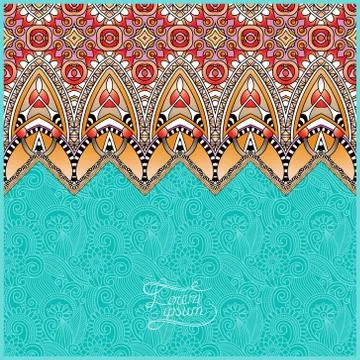 Moroccan template with place for your text Illustrazione stock