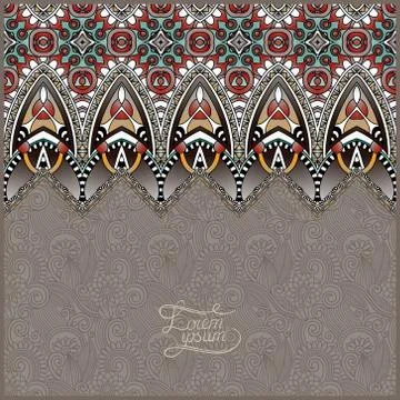 Moroccan template with place for your text Stock Illustration