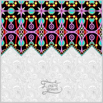 Moroccan template with place for your text Stock Illustration