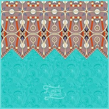 Moroccan template with place for your text Illustrazione stock